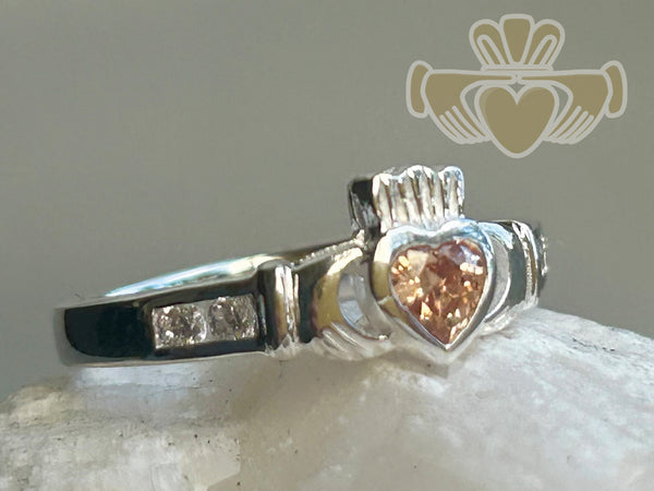 Silver Ladies Birthstone Ring - November