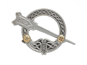 Tara Brooch Irish Gold Boss Small