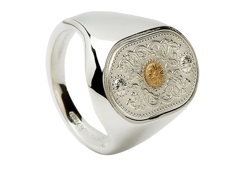 Gents Signet Ring Irish Gold Boss