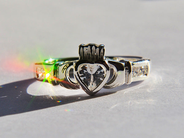 Silver birthstone online rings