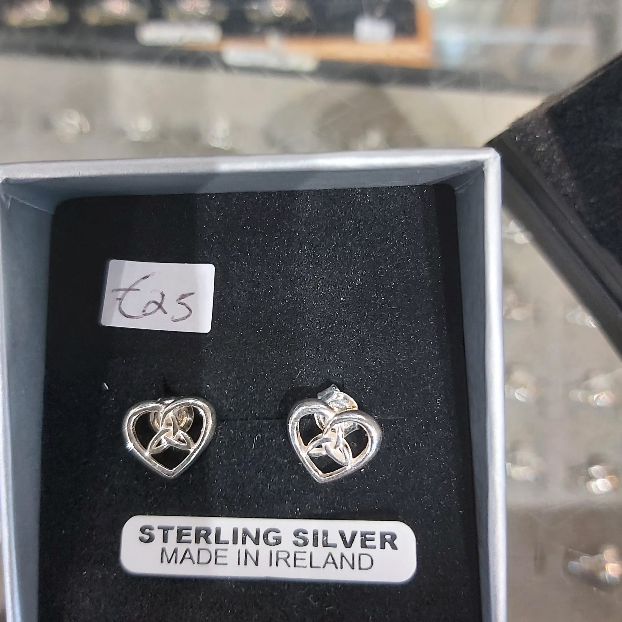 Sterling Silver Celtic Heart earrings