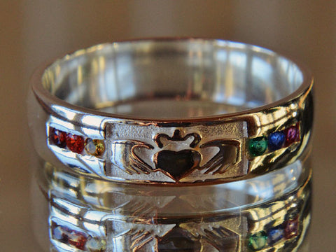 The Claddagh Pride Ring only from Claddagh and Celtic - Free Shipping