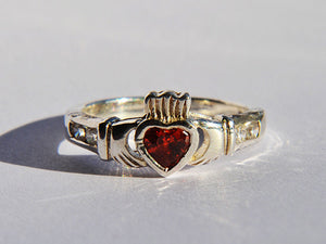 Silver Ladies Birthstone Ring - July