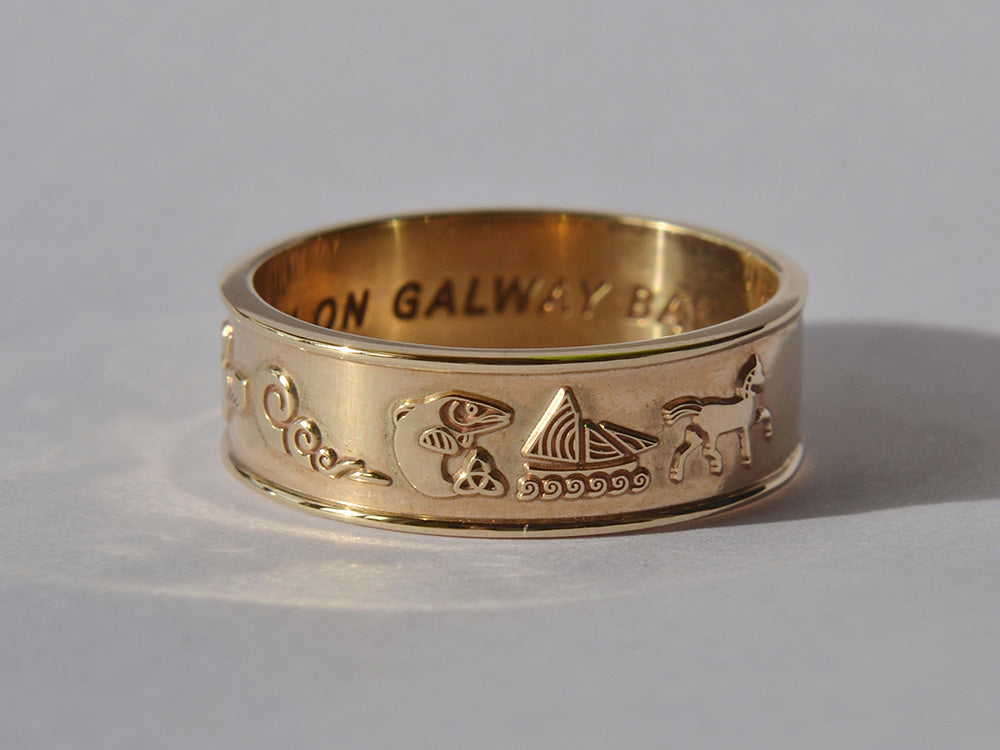 Spirit of Galway Gold Gents Ring